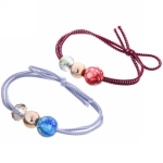 Резинки для волос 2шт «Кокетка - Your Style Малахит», цвет бусин микс, d-5,5см