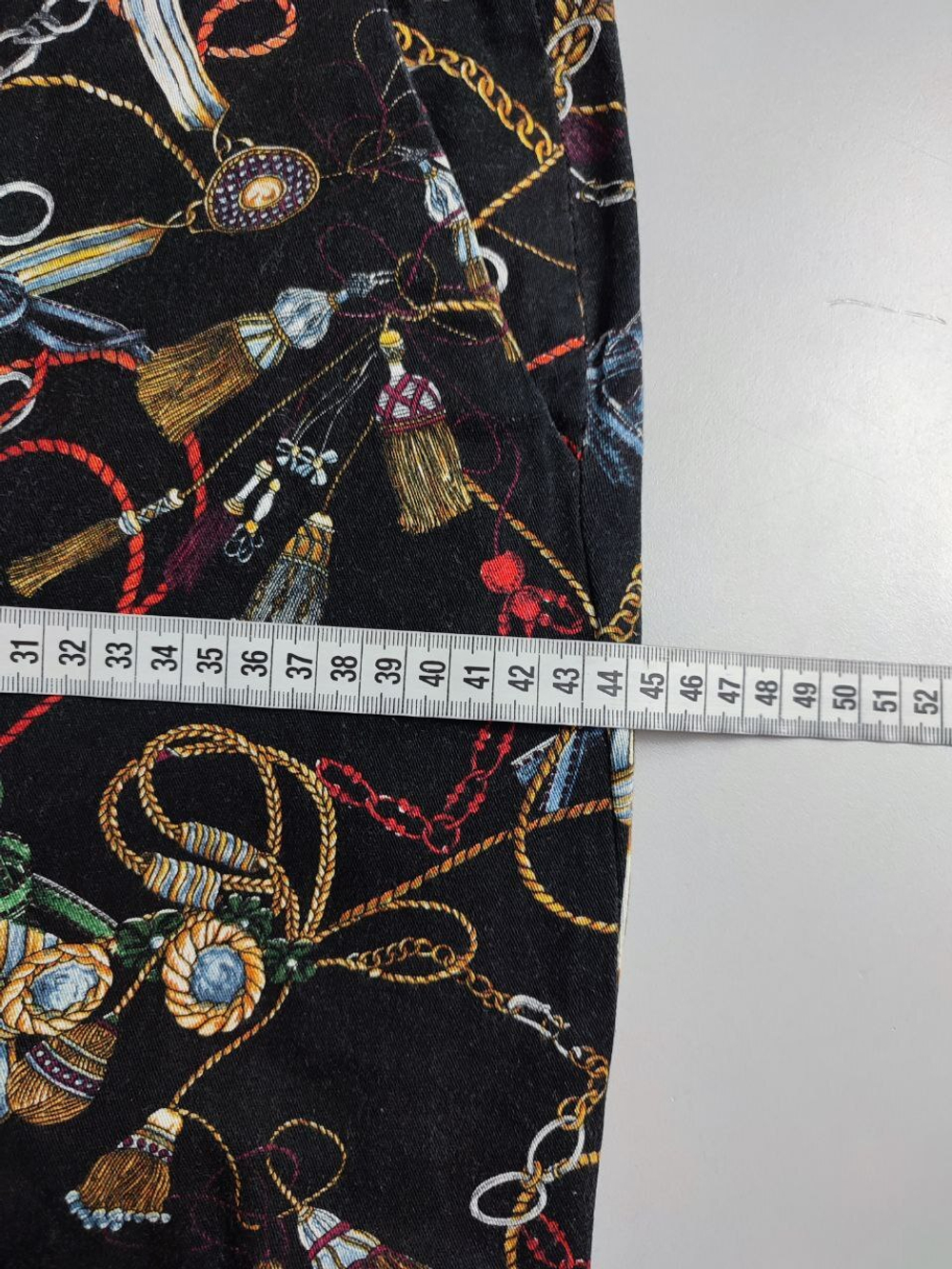 Брюки с ярким принтом 44 размер