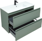 Тумба с раковиной Allen Brau Eclipse 1.E1003.CGM 100 cement grey matt
