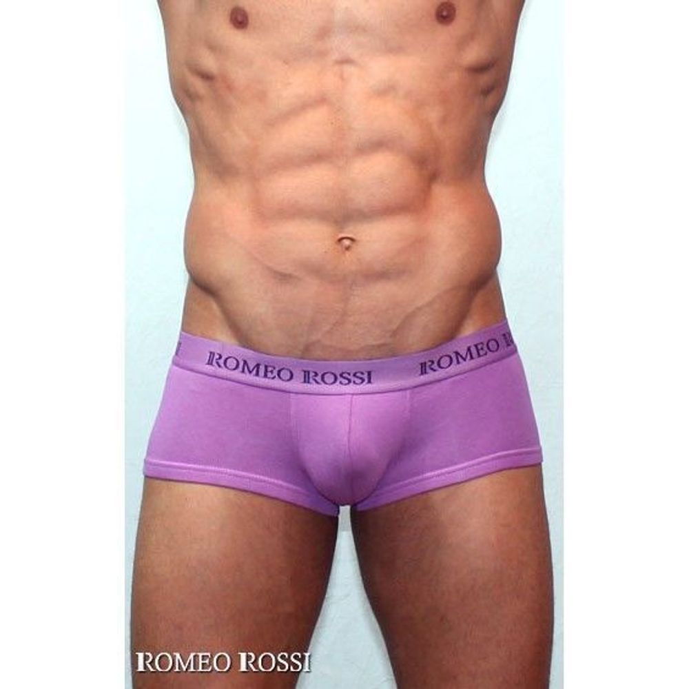 Мужские трусы хипсы сиреневые Romeo Rossi Comfort Boxer Brief RR5001-06