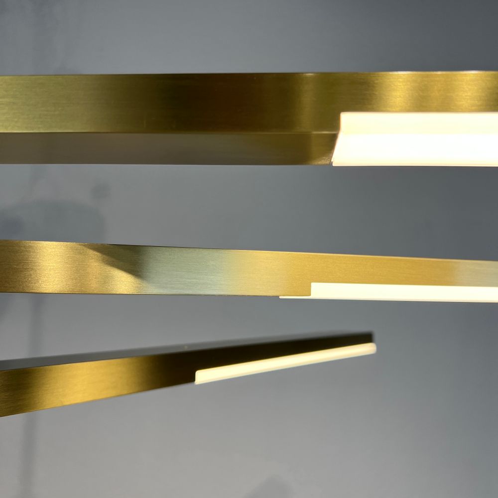 Люстра на штанге ORTON на 3 D96 Gold