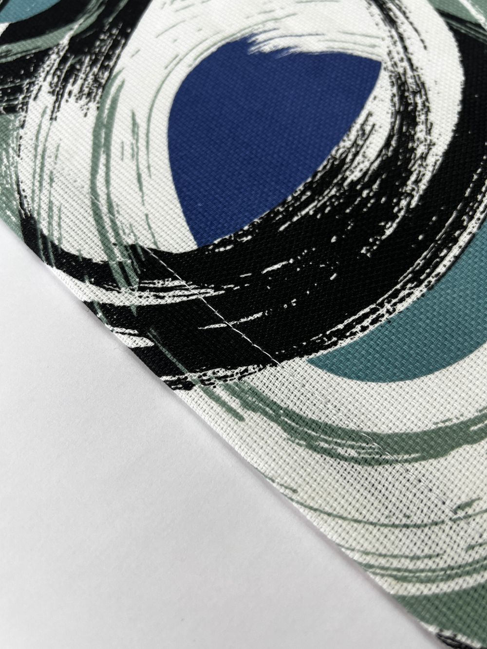 Штора из рогожки Сказка "Черничное мохито" 145х180 см 1 шт