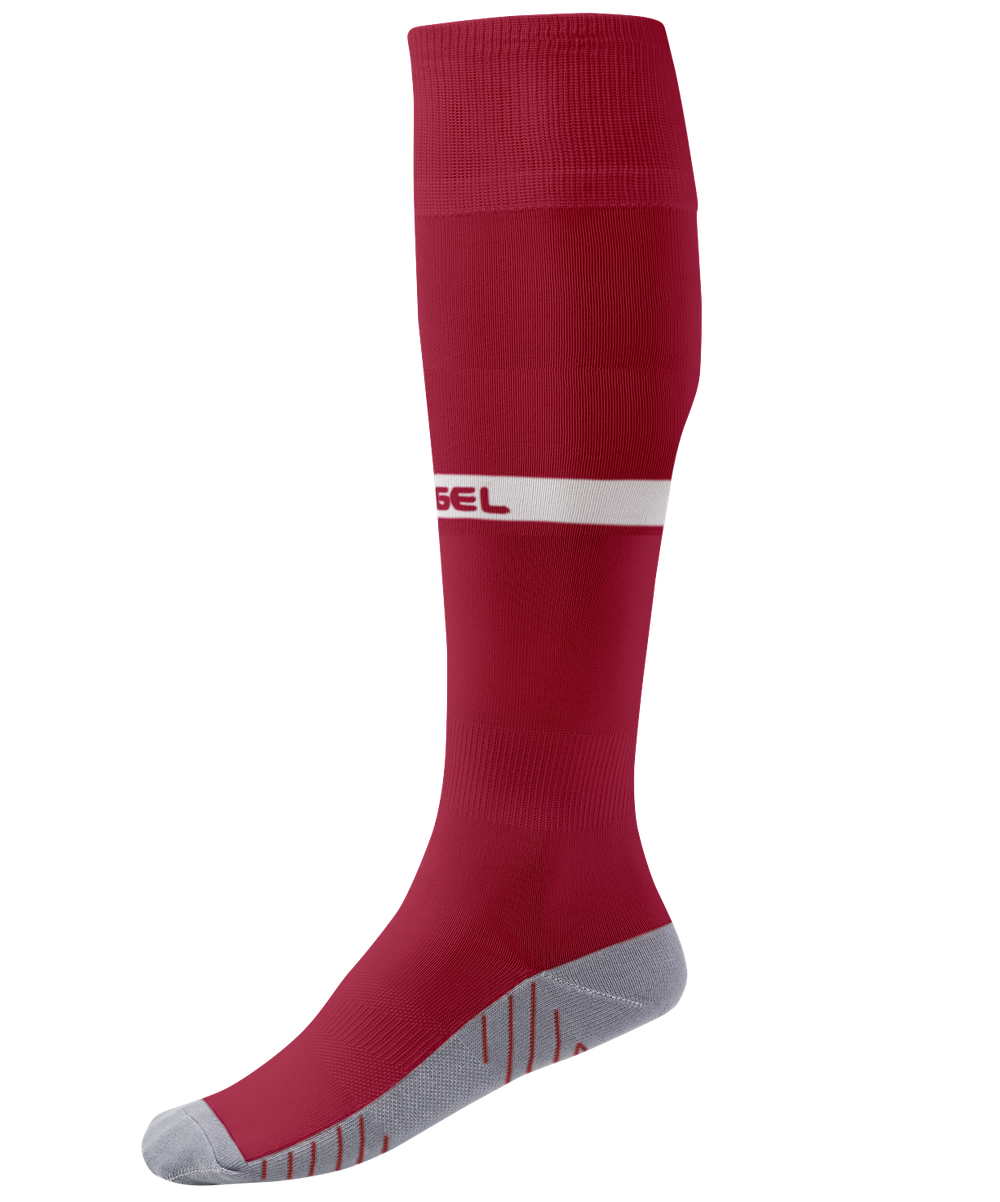 Гетры футбольные CAMP ADVANCED SOCKS, гранатовый/белый