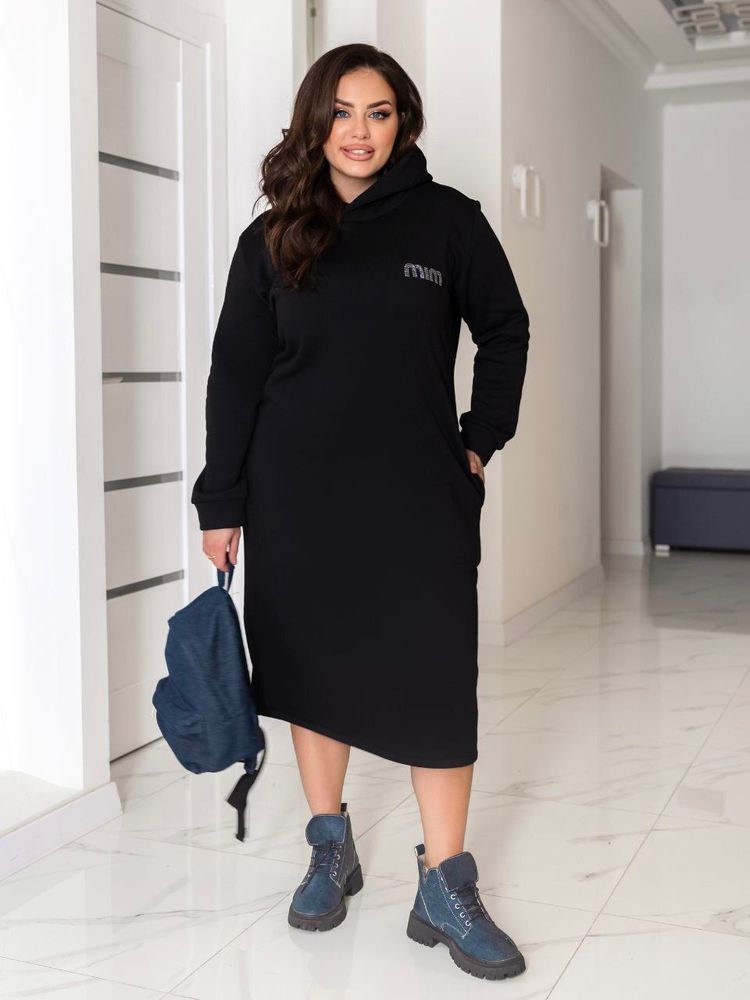Платье-худи УК-988 Фабрика Моды