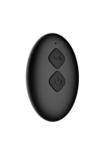 Черная анальная вибровтулка Tucana с ротацией и управлением через приложение - 12 см. (Цвет: черный)