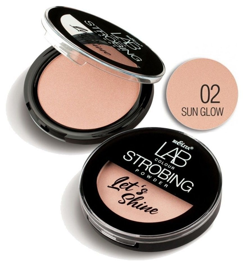 Белита LAB colour Пудра-стробинг Let`s Shine тон 02 sun glow