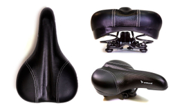 Седло TRIX спорт 265х165 мм, пружинное, черное, дизайн"карбон"