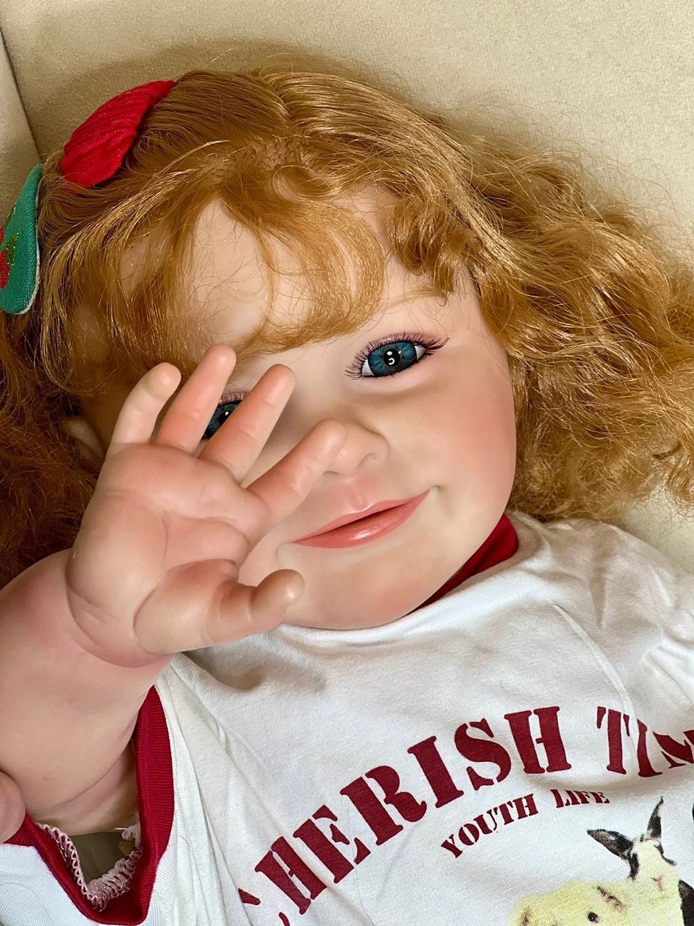 Кукла Реборн мягконабивная 60см в пакете (FA-601)