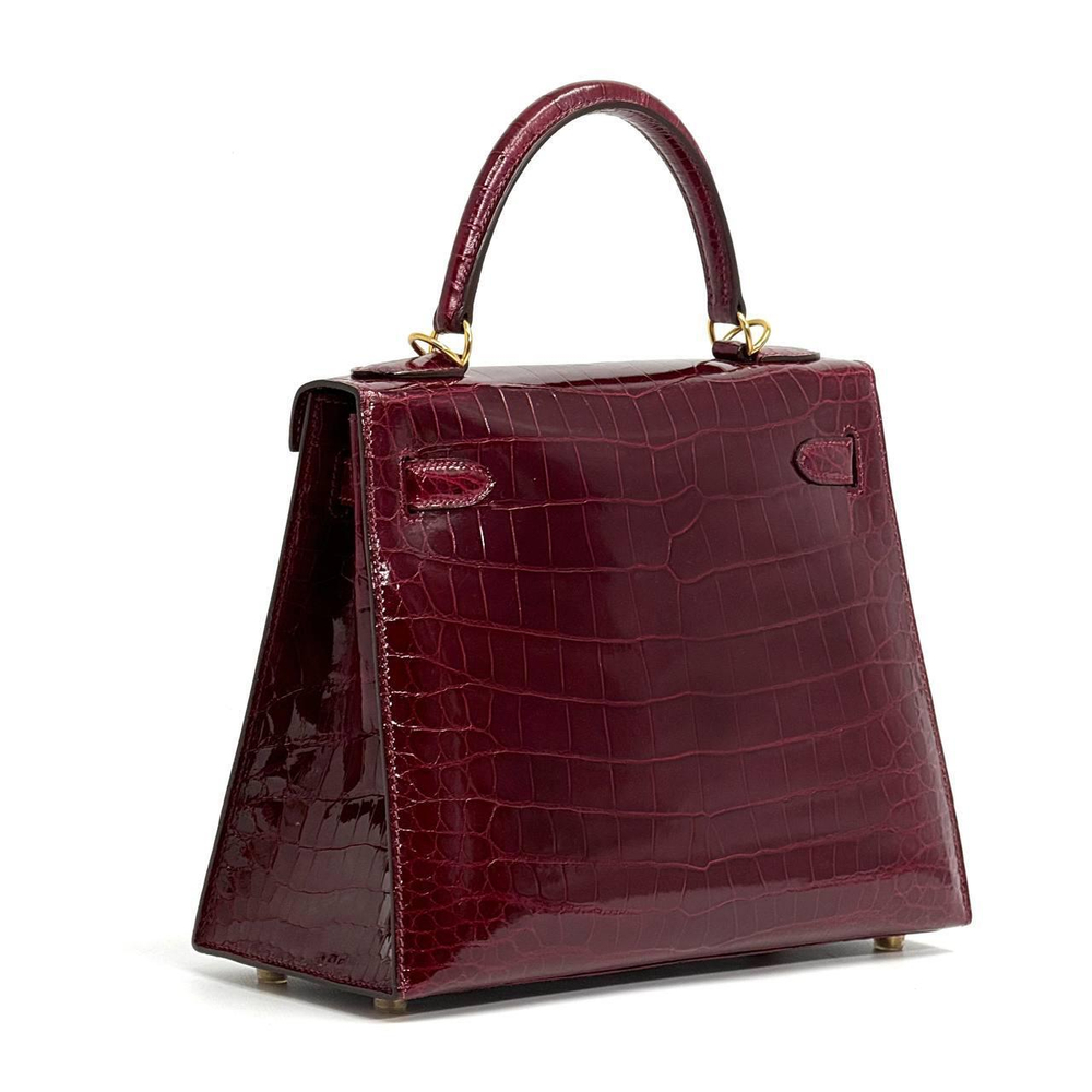 Сумка Hermes из кожи крокодила 28 см