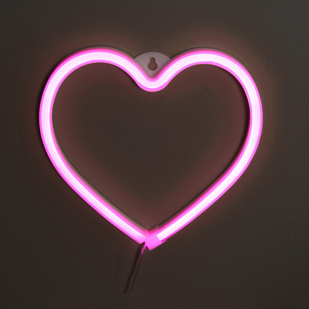 Светильник неоновый тм LADECOR 20x21 см, батарейки ААх3 (не в комплекте)