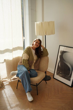 Описание кардигана спицами МАРИ, Автор — Валентина Пасхина