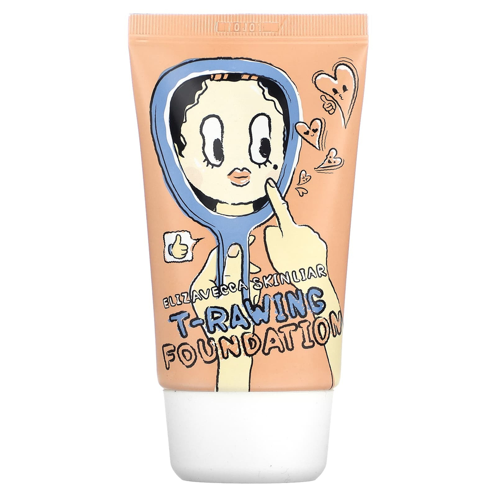 Elizavecca, Skin Liar, тональная основа T-Rawing, № 9, SPF 50+ PA +++, 50 мл (1,69 жидк. унц.)