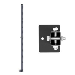 HARD Стойка 2465мм с отверстиями короткая , черная