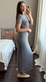 Платье "Enigma" оттенок серый меланж