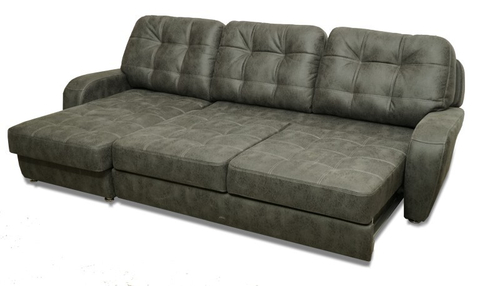 "Оскар" угловой диван с оттоманкой