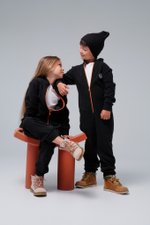 Комбинезон флисовый (Черный)