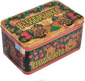 Настольная игра Русское лото в жестяной коробке