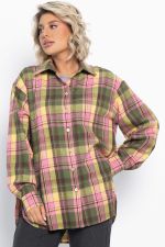 Рубашка Дэлли (зелено-розовая) Б15106-7М LT Collection