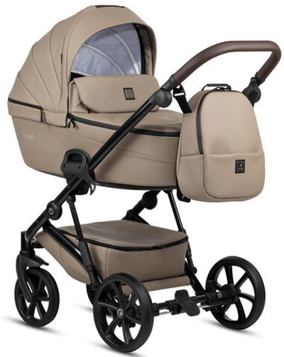 Детская коляска Tutis Viva 5 Plus Leather 2024 2 в 1 1452149 Cappuccino