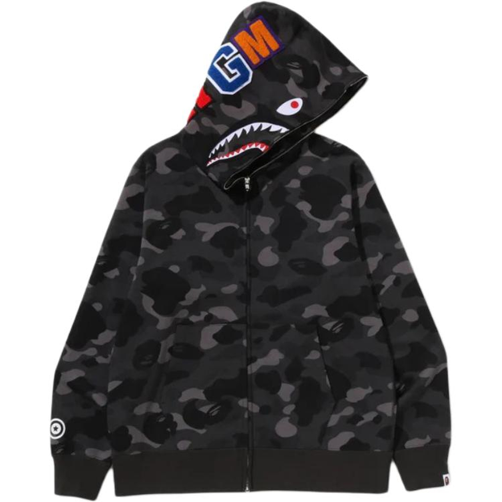 A Bathing Ape Bathing Ape Ss26 Color Camo Shark Full Zip Худи Свитшот