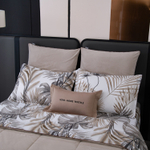 КПБ на резинке Сатин Velouria Luxe с Одеялом VLR014, Евро, 4 наволочки, простынь 180*200*25