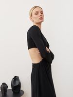 ПЛАТЬЕ С РАЗРЕЗАМИ «SEXY» ЧЕРНЫЙ