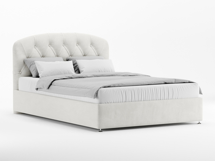 Мягкая двуспальная кровать "Лацио Капиотоне" с подъемным механизмом