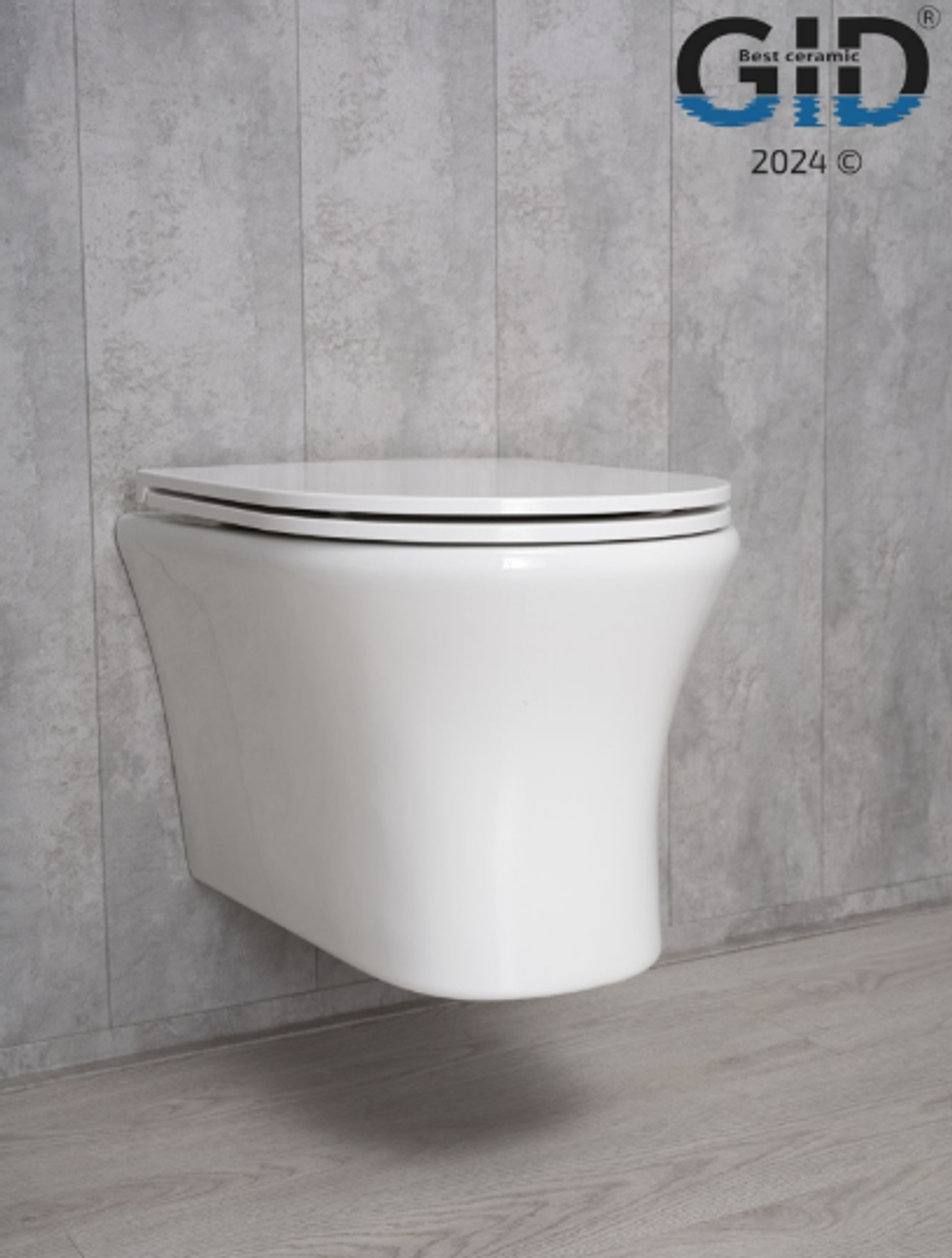 Унитаз подвесной Gid Tr2101 62232Y белый 49x36x36