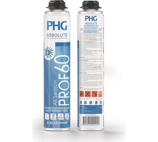 Пена монтажная профессиональная  Absolute PROF 60 проф  750 мл