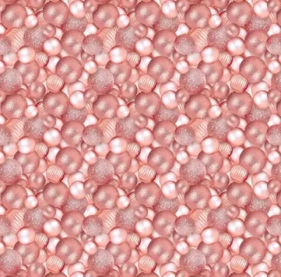 Бумага упаковочная 50х70 см «Волшебные шары», розовое золото (1 лист)