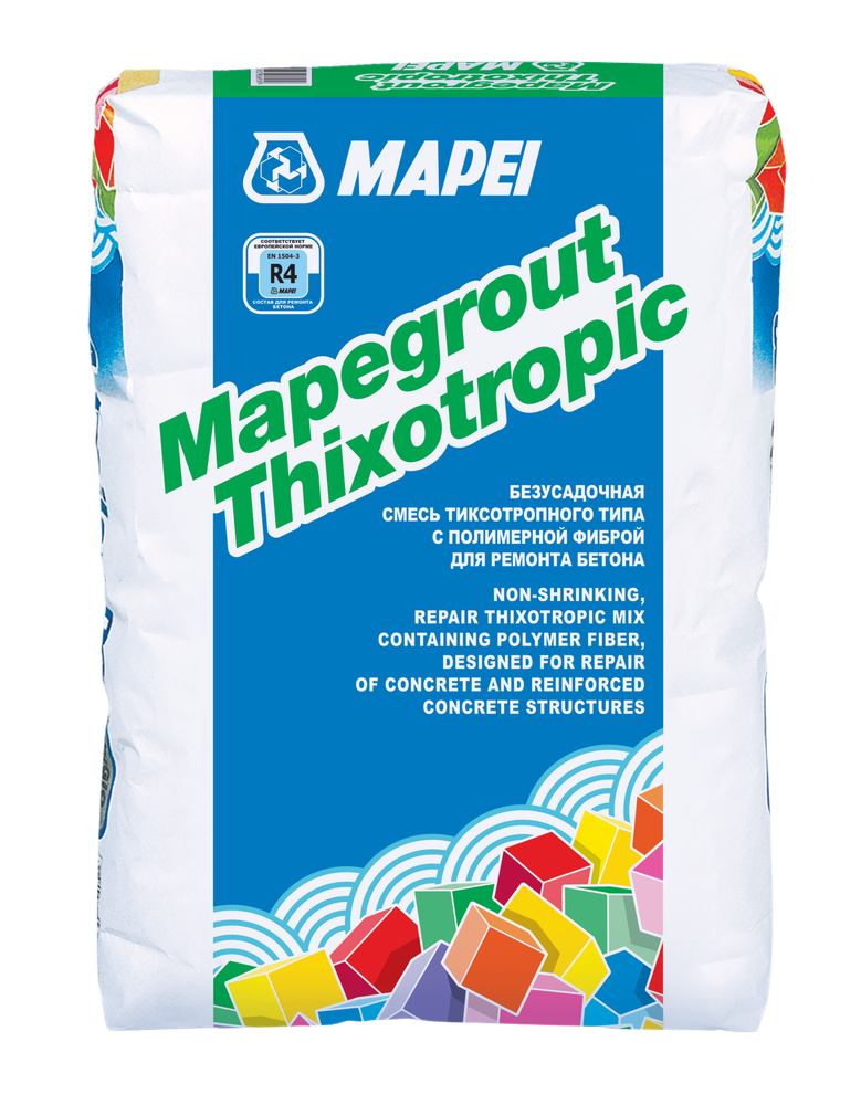 MAPEI Ремонтная смесь тиксотропного типа Mapegrout Thixotropic / Мапегроут, мешок 25 кг