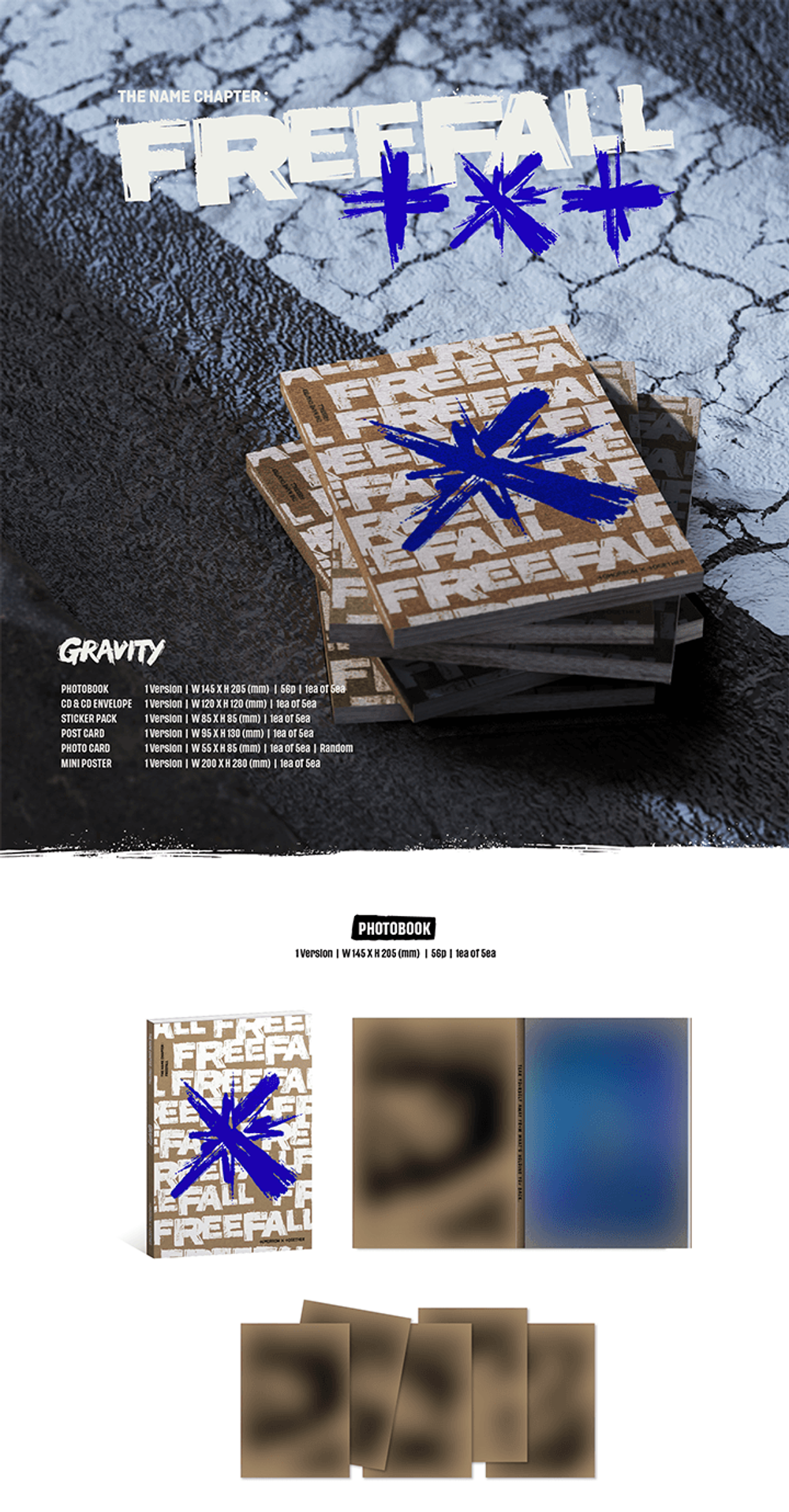 Альбом TOMORROW X TOGETHER (TXT) - The Name Chapter: FREEFALL (GRAVITY Ver.)