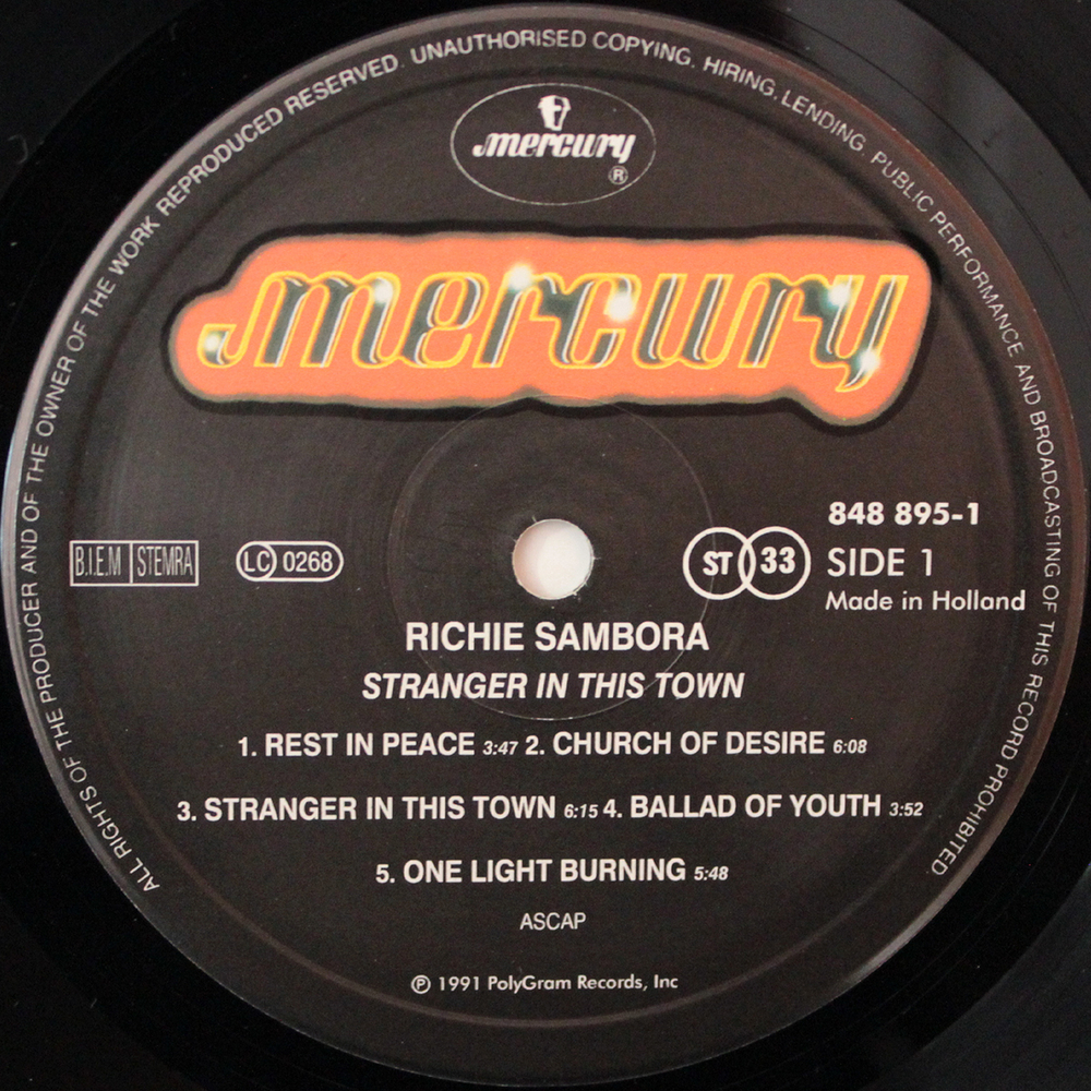 Richie Sambora / Stranger In This Town (LP)