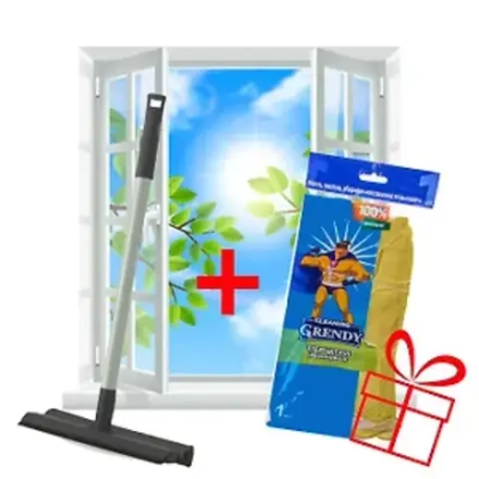 Комплект для мытья окон и зеркал