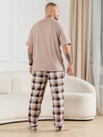 Брюки мужские Тор-1 Виотекс КЛЕТКА КОРИЧНЕВАЯ