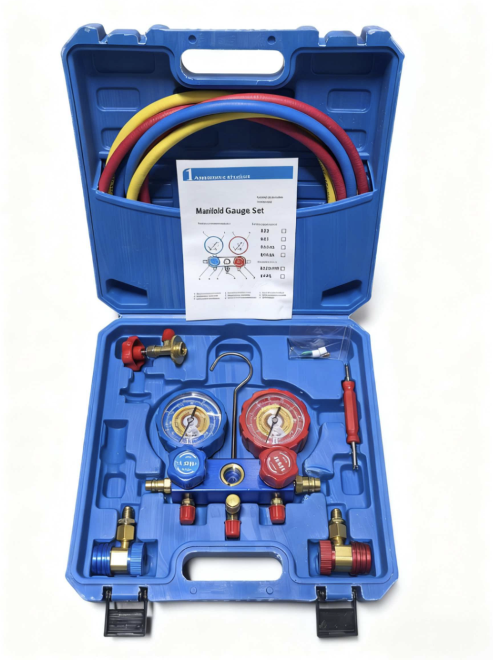 Манометрическая станция для измерения давления фреонов R22, R134A, R404A, R407C, Коллектор Pro (1 шт. / комплект)