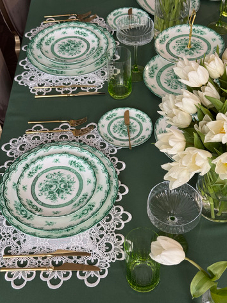 Подстановочная тарелка 30см First Lady Зеленый сад