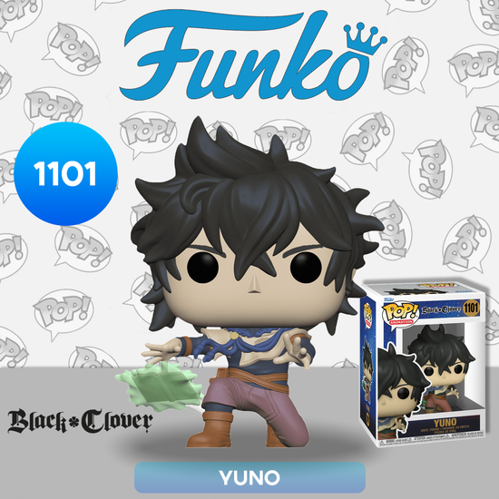 Фигурка Funko POP! Animation Black Clover Yuno (1101) 60698 / Фигурка Фанко ПОП! по мотивам аниме "Черный клевер", Юно Гринбэриал