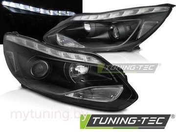 Фары передние FORD FOCUS MK3 11- 10.14 LED BLACK