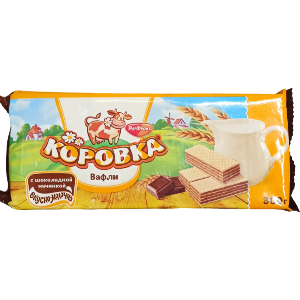 Вафли Коровка вкус шоколада 300гр