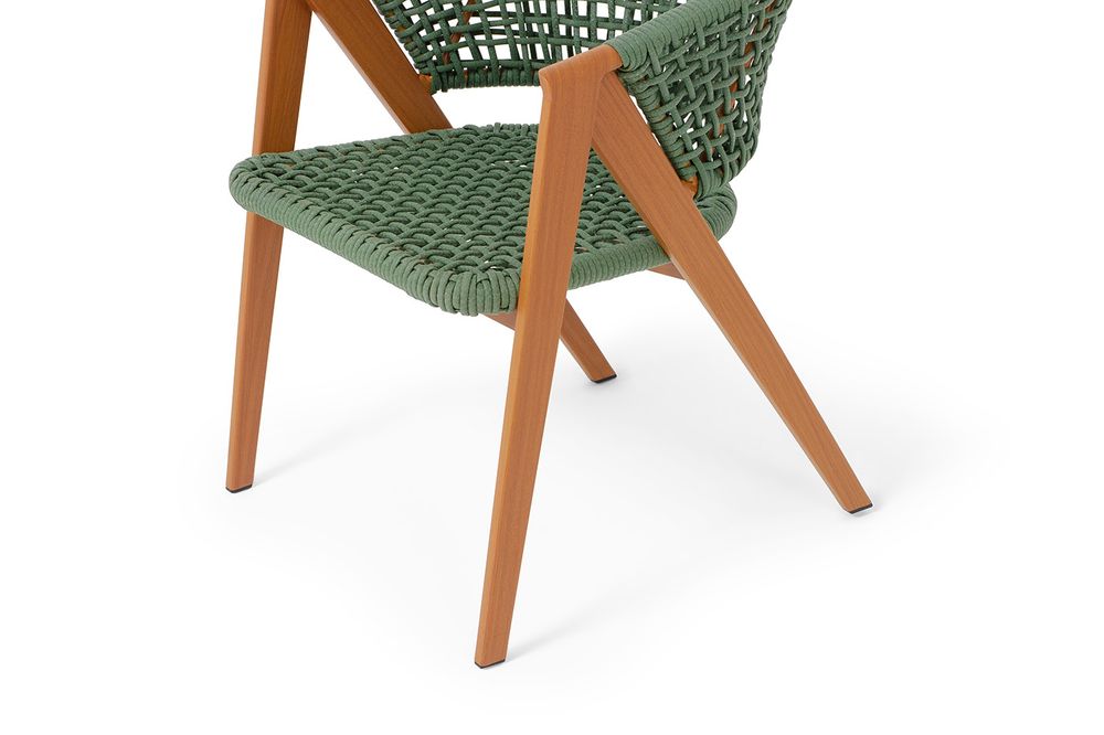 "Амстердам" плетеный стул из искусственного ротанга, цвет зеленый