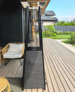 Уличный газовый обогреватель WWT 13I ROTANG Black mini + Чехол