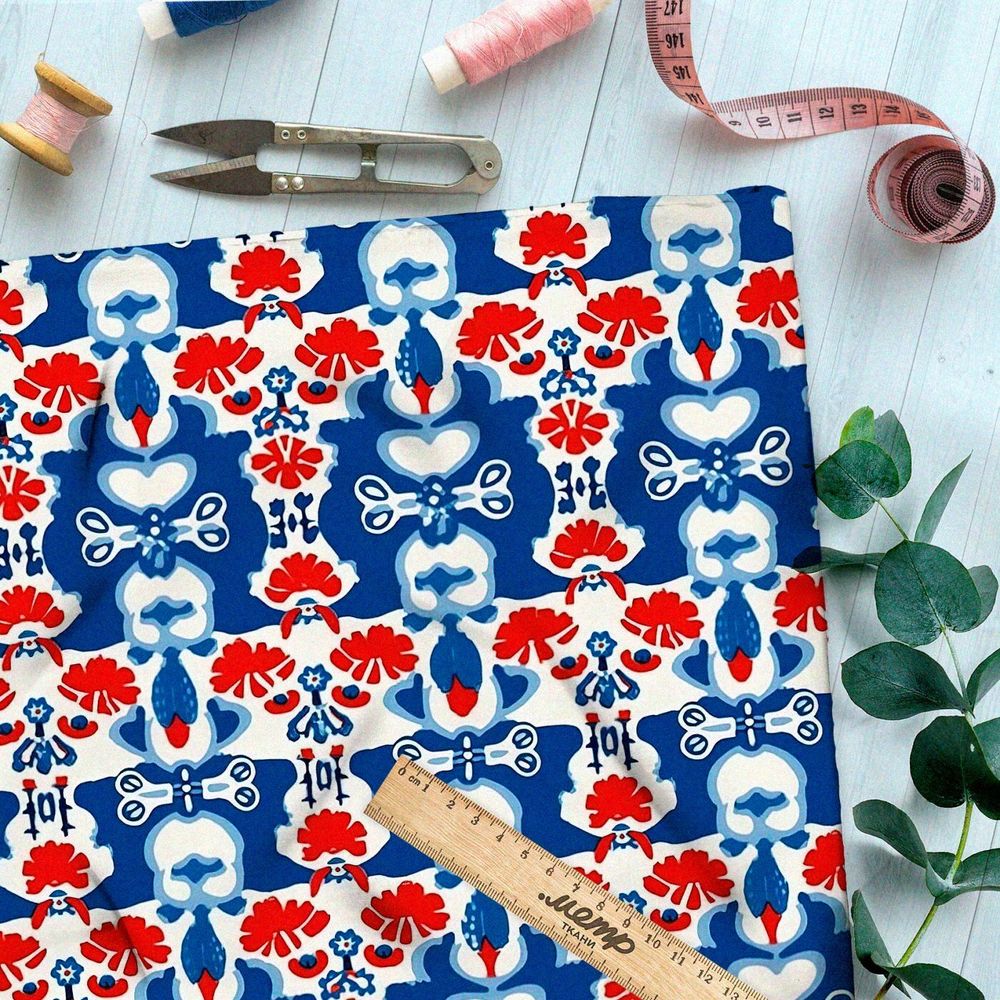 Ткань премиум дюспо магический узор