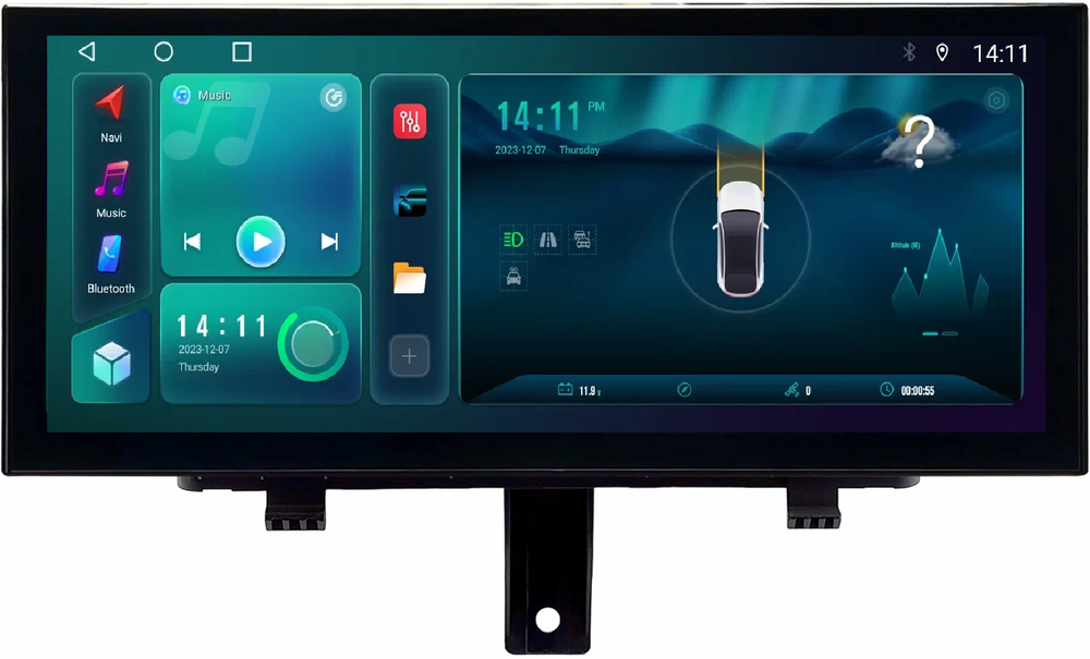 Магнитола для Audi Q3 2011-2019 - Kuberg монитор 12.3" в стиле LEXUS на Android 12, TS10, CarPlay, 4G SIM-слот