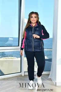 Костюм 17-292-малиновый- синий Minova