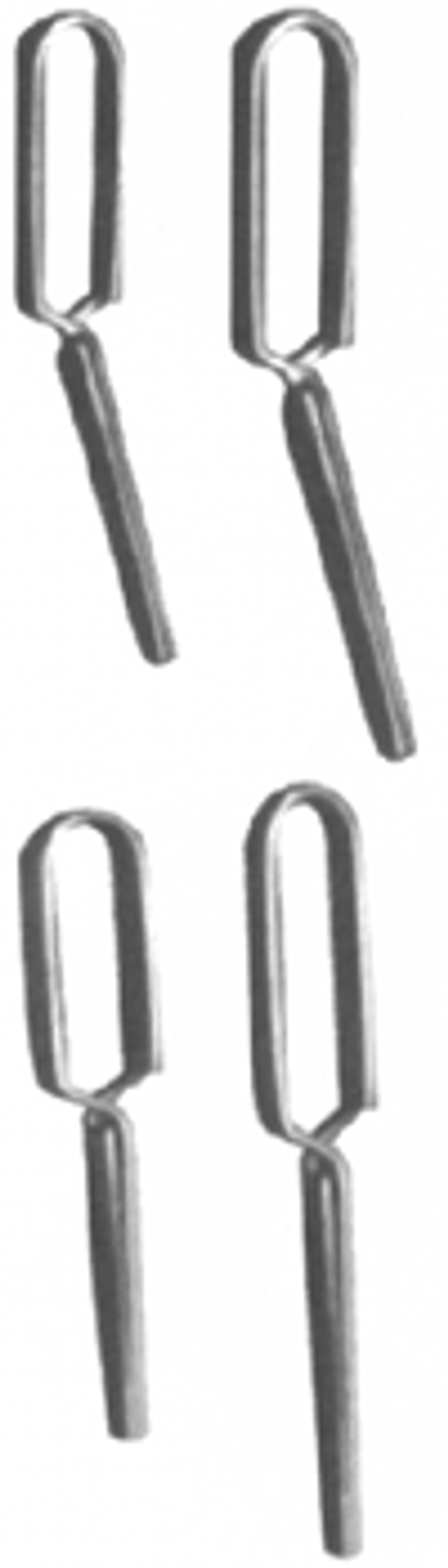 ВР- К-154 Клемма для кровеносных сосудов изогнутая детская, длиной 30 мм