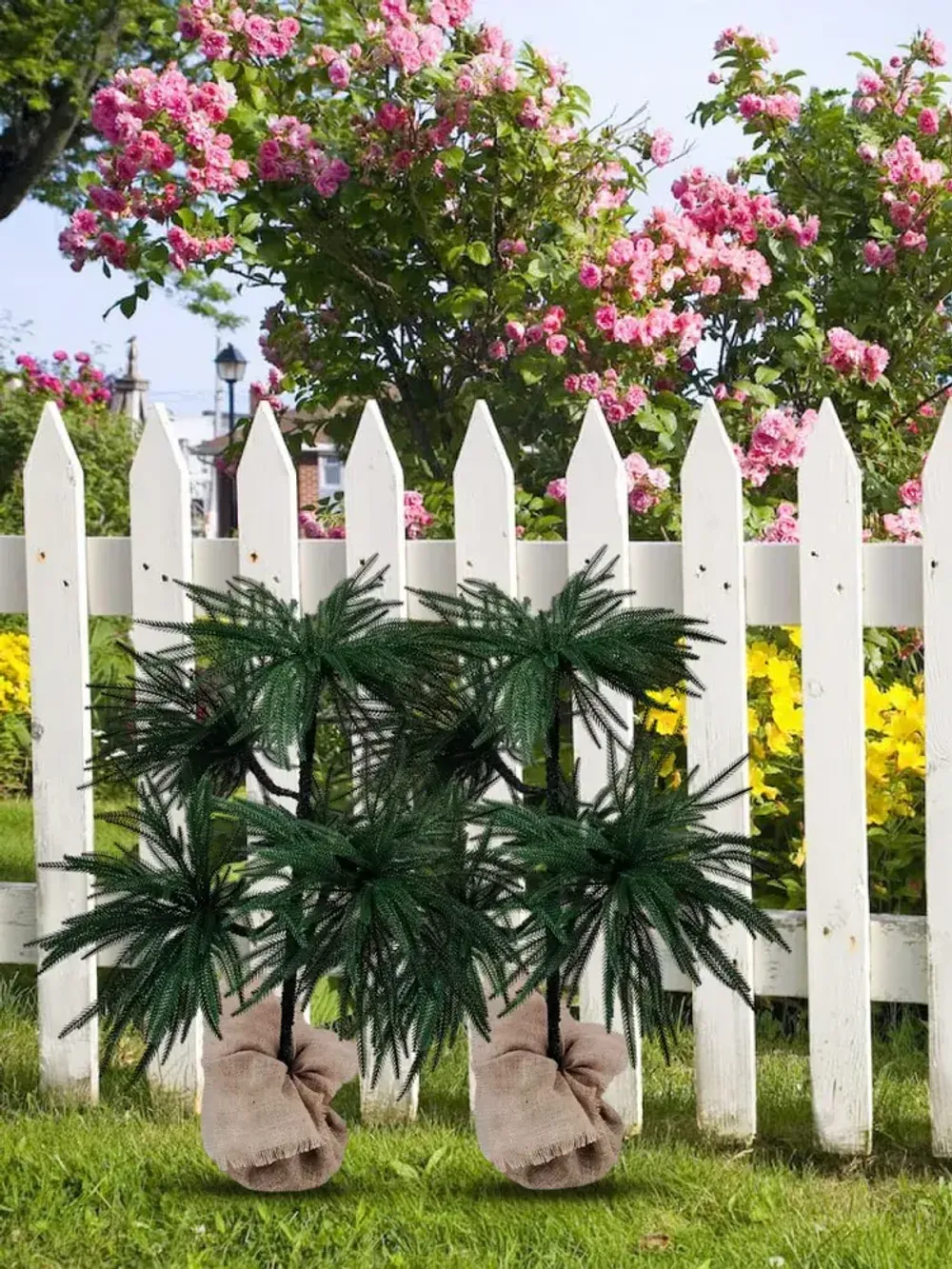 "Араукария" искусственное дерево (литая хвоя) 90 см