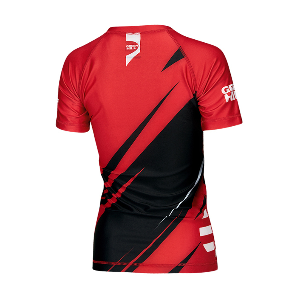 RGI-4021w Рашгард RASH GUARD IMMAF approved женский черно-красный