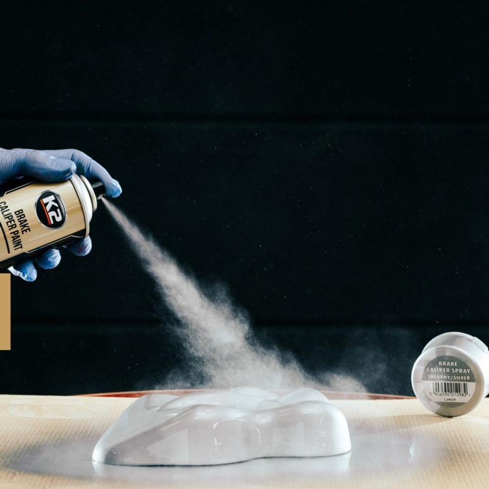 СПРЕЙ ДЛЯ СУППОРТА К2 CALIPER СЕРЕБРО 400МЛ