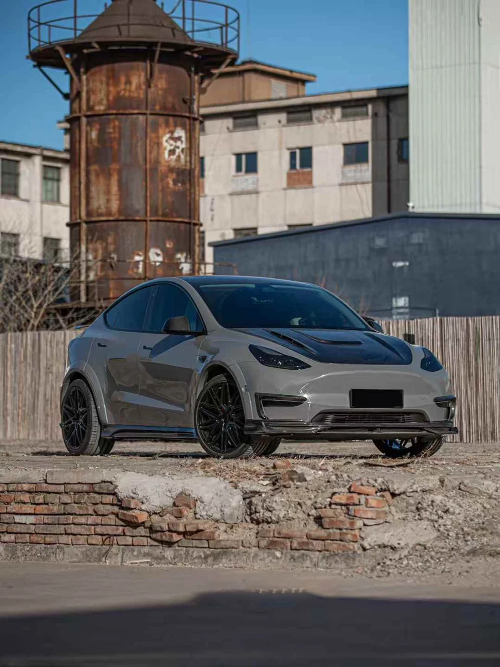 Обвес для Tesla Model Y 2020+ тесла Губа переднего бампера Накладки на бампер Капот Боковые юбки Диффузор заднего бампера Задний